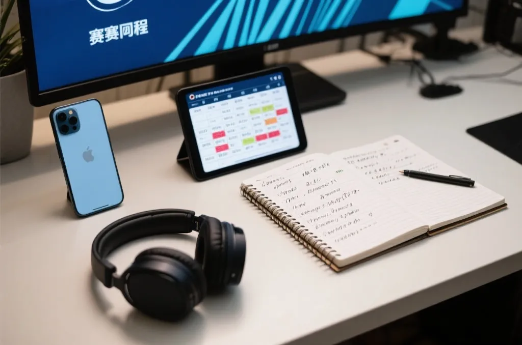 世界杯球迷围坐在屏幕前观看比赛直播与赛程讨论